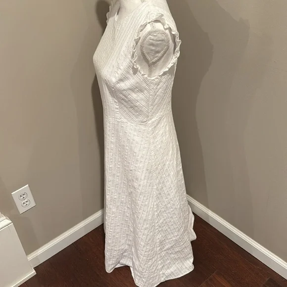 Drapper James jacquard midi Circle Love sleeveless cotton dress - Picture 5 of 10